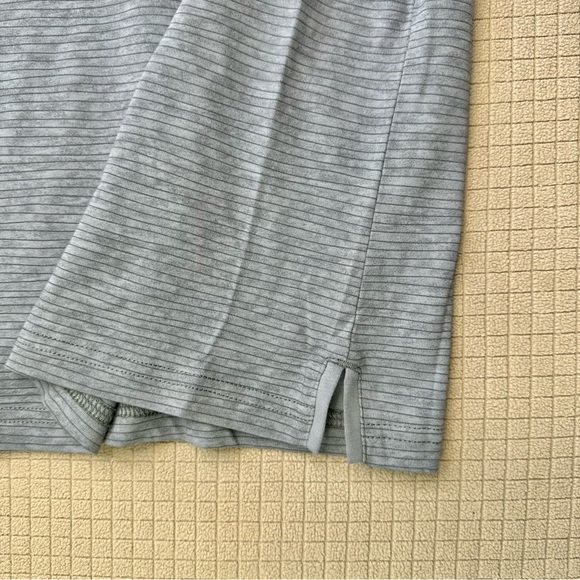 Robert Barakett 100% Pima Cotton Henley Shirt Mens Size XXL Short Sleeve Gray - Picture 4 of 9